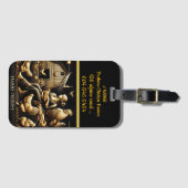 Brahma kippen op een zonnige dag van het Boerderij Bagagelabel (Voorkant (horizontaal))