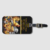 Brahma kippenboer in Barnyard Bagagelabel (Voorkant (horizontaal))