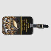 Brahma kippenboer in Bright Barnyard Bagagelabel (Voorkant (horizontaal))