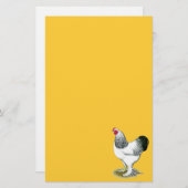 Brahma: Lichte rooster Briefpapier (Voorkant / Achterkant)