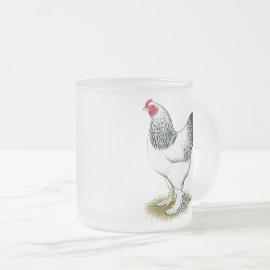 Brahma: Lichte rooster Matglas Koffiemok (Voorkant rechts)