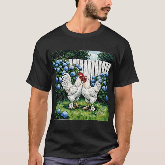 Brahma Pootra Witte Haan T-shirt (Voorkant)