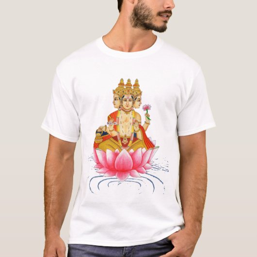 BRAHMA - PRAJAPATI - HINDU GODDESS T-SHIRT (Voorkant)