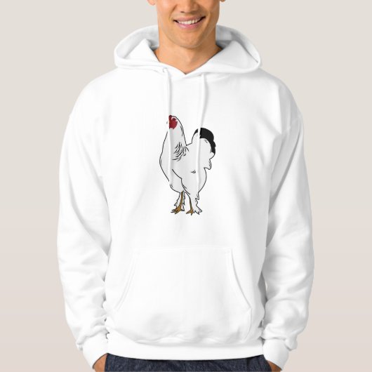 Brahma Rooster Chickens Funny Farmer Chicken Hoodie (Voorkant)