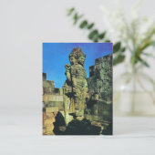 Brahma standbeeld, centrale heilige, Prambanaan, J Briefkaart (Staand voorkant)