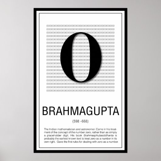 Brahmagupta Poster (Voorkant)