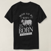 Brahman Bull Cattle Mini Zebu Koe T-shirt (Design voorkant)