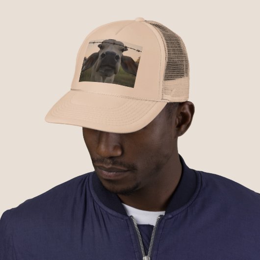 BRAHMAN BULL IN PLATTELANDSAUSTRALIË TRUCKER PET (In situ)