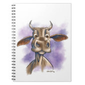 Brahman Cow Cartoon Notitieboek (Voorkant)