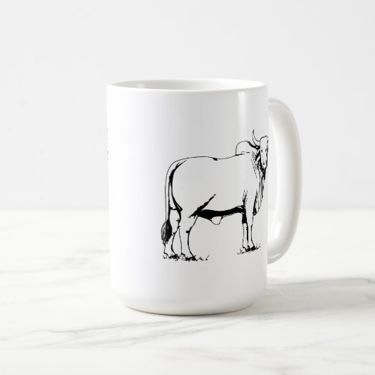 Brahman Cow Koffiemok (Voorkant rechts)