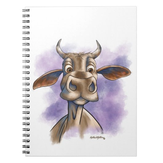 Brahman Koe Cartoon Notitieboek (Voorkant)