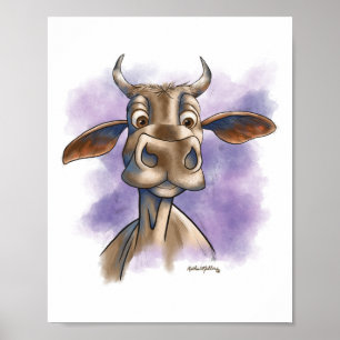 Brahman Koe Cartoon Poster
