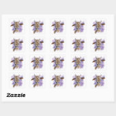 Brahman Koe Cartoon Vierkante Sticker (Vel)
