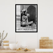 Brahman Priest in India 1921 Poster (Keuken)