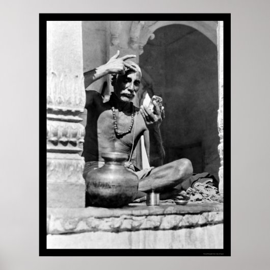 Brahman Priest in India 1921 Poster (Voorkant)