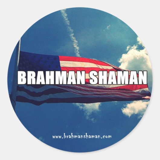 BRAHMAN SHAMAN - FLAG STICKER (Voorkant)