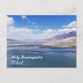 Brahmaputra rivier en berglandschap - Tibet Briefkaart (Voorkant)