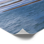 Brahmaputra rivier en berglandschap - Tibet Poster (Hoek)