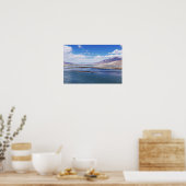 Brahmaputra rivier en berglandschap - Tibet Poster (Keuken)