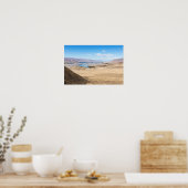 Brahmaputra rivier en woestijnlandschap - Tibet Poster (Keuken)