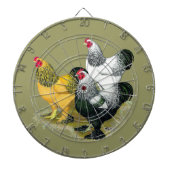 Brahmas Drie Roosters Dartbord (Voorkant)