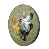 Brahmas Drie Roosters Dartbord (Voorkant Rechts)