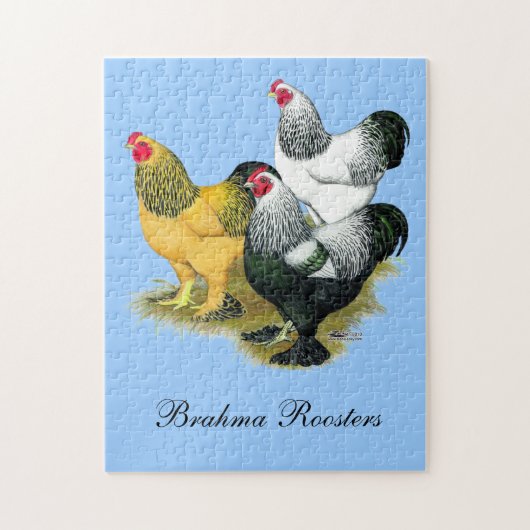 Brahmas Drie Roosters Legpuzzel (Verticaal)