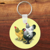 Brahmas Drie Roosters Sleutelhanger (Voorkant)