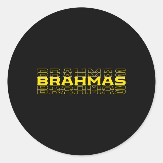 Brahmas San Antonio Football Tailgate Ronde Sticker (Voorkant)