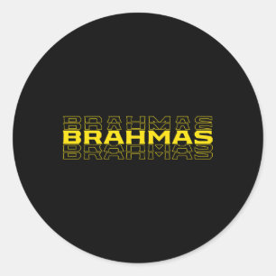 Brahmas San Antonio Football Tailgate Ronde Sticker