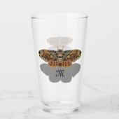 Brahmin Moth Monogram Glas (Achterkant)