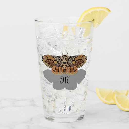 Brahmin Moth Monogram Glas (Achterkant ijs)