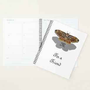 Brahmin Moth Monogram Planner