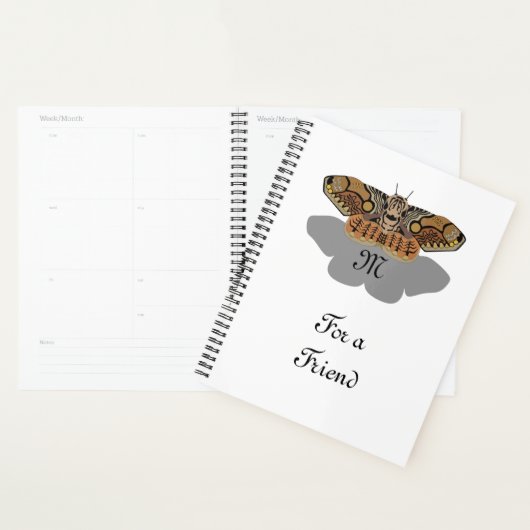 Brahmin Moth Monogram Planner (Display)