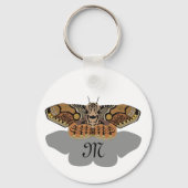 Brahmin Moth Monogram Sleutelhanger (Voorkant)