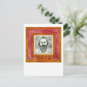 Brahms briefkaart (Staand voorkant)
