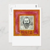 Brahms briefkaart (Voorkant / Achterkant)