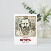Brahms Briefkaart (Staand voorkant)