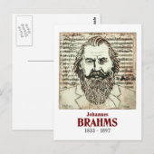 Brahms Briefkaart (Voorkant / Achterkant)