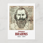 Brahms Briefkaart (Voorkant)