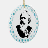 Brahms Composer Music Kerstmis Keramisch Ornament (Rechts)