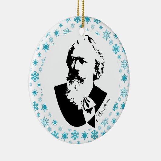 Brahms Composer Music Kerstmis Keramisch Ornament (Rechts)
