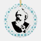 Brahms Composer Music Kerstmis Keramisch Ornament (Voorkant)