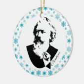 Brahms Composer Music Kerstmis Keramisch Ornament (Links)
