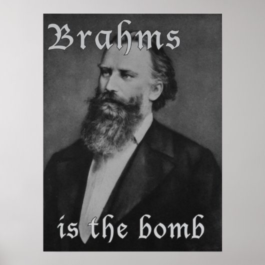 Brahms is de bom poster (Voorkant)