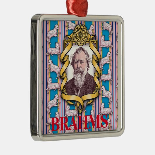 Brahms Lullaby Metalen Ornament (Rechts)