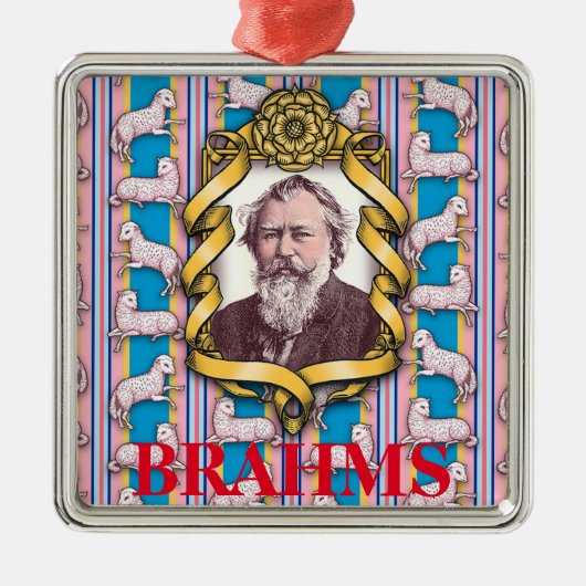Brahms Lullaby Metalen Ornament (Voorkant)