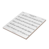 Brahms Lullaby Sheet Music Tegeltje (Zijkant)