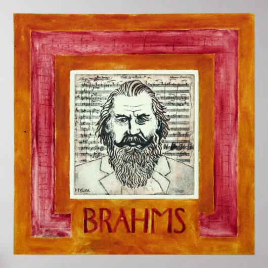 BRAHMS (posters) Poster (Voorkant)