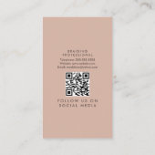 Braid Salon Beauty Black Bold Typografie Visitekaartje (Achterkant)